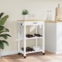 MONZA kitchen cart solid pine wood 60x40x90 cm by , Kitchen and dining carts - Ref: Foro24-376093, Price: 104,98 €, Discount: %