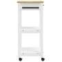 MONZA kitchen cart solid pine wood 60x40x90 cm by , Kitchen and dining carts - Ref: Foro24-376093, Price: 104,98 €, Discount: %