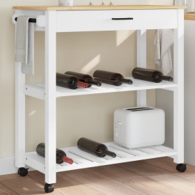 MONZA kitchen cart solid pine wood 84x40x90 cm by , Kitchen and dining carts - Ref: Foro24-376102, Price: 117,88 €, Discount: %