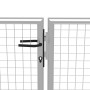 Galvanized silver steel garden gate 415x225 cm by vidaXL, garden gates - Ref: Foro24-144302, Price: 758,99 €, Discount: %