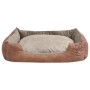 Cama para perro con cojín PU cuero artificial talla XL beige de , Camas para perros - Ref: Foro24-170428, Precio: 47,99 €, De...