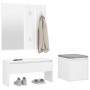 White plywood hall furniture set by , Wardrobes - Ref: Foro24-3082044, Price: 108,82 €, Discount: %