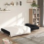 Sofá cama de 2 plazas con dos almohadas tela negro de , Sofás - Ref: Foro24-375794, Precio: 234,96 €, Descuento: %