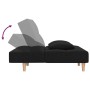 Sofá cama de 2 plazas con dos almohadas tela negro de , Sofás - Ref: Foro24-375794, Precio: 234,96 €, Descuento: %