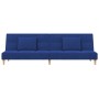 Sofá cama de 2 plazas con dos almohadas tela azul de , Sofás - Ref: Foro24-375796, Precio: 232,15 €, Descuento: %