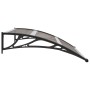 Black PC door canopy 120x100 cm by vidaXL, Awnings - Ref: Foro24-45633, Price: 60,06 €, Discount: %