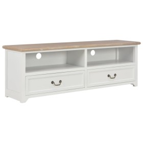 Wooden TV stand in white, 120x30x40 cm by vidaXL, TV Furniture - Ref: Foro24-249906, Price: 215,99 €, Discount: %