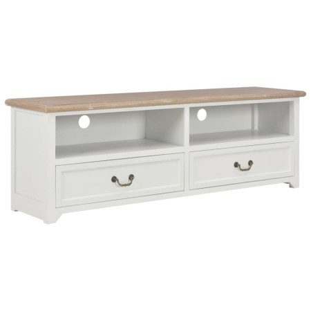 Wooden TV stand in white, 120x30x40 cm by vidaXL, TV Furniture - Ref: Foro24-249906, Price: 214,99 €, Discount: %