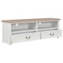 Wooden TV stand in white, 120x30x40 cm by vidaXL, TV Furniture - Ref: Foro24-249906, Price: 214,99 €, Discount: %