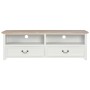 Wooden TV stand in white, 120x30x40 cm by vidaXL, TV Furniture - Ref: Foro24-249906, Price: 214,99 €, Discount: %