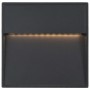 Lámparas LED de pared para jardín 2 unidades cuadrada negra 3 W de vidaXL, Iluminación de exterior - Ref: Foro24-45659, Preci...