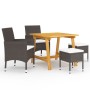 5-piece brown garden dining set by , Garden sets - Ref: Foro24-3068694, Price: 304,88 €, Discount: %