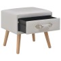 White bedside table 40x35x40 cm synthetic leather by vidaXL, Nightstands - Ref: Foro24-247536, Price: 52,18 €, Discount: %