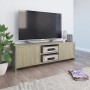 TV stand made of plywood in oak color, measuring 120x30x37.5cm. by , TV Furniture - Ref: Foro24-800282, Price: 91,98 €, Disco...