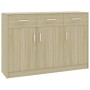 Plywood sideboard in Sonoma oak color 110x30x75cm by , Sideboards - Ref: Foro24-800705, Price: 142,39 €, Discount: %