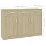 Plywood sideboard in Sonoma oak color 110x30x75cm by , Sideboards - Ref: Foro24-800705, Price: 142,39 €, Discount: %