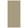 Aparador madera contrachapada blanco y roble Sonoma 88x30x65 cm de , Aparadores - Ref: Foro24-800689, Precio: 129,23 €, Descu...