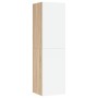 TV furniture 2 units, white oak plywood, 30.5x30x110 cm by , TV Furniture - Ref: Foro24-803373, Price: 97,30 €, Discount: %