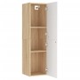 TV furniture 2 units, white oak plywood, 30.5x30x110 cm by , TV Furniture - Ref: Foro24-803373, Price: 97,30 €, Discount: %