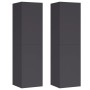 TV furniture 2 units plywood gray 30.5x30x110 cm by , TV Furniture - Ref: Foro24-803367, Price: 79,61 €, Discount: %