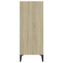 Aparador madera contrachapada color roble Sonoma 57x35x90 cm de , Aparadores - Ref: Foro24-806133, Precio: 56,89 €, Descuento: %