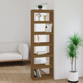 Honey brown pine shelf/space divider 60x30x199.5 cm by , Bookcases and shelves - Ref: Foro24-808181, Price: 133,99 €, Discoun...