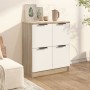 White plywood and Sonoma oak sideboard 60x30x70 cm by , Sideboards - Ref: Foro24-811102, Price: 81,43 €, Discount: %