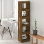 Shelving / room divider in smoked oak color 40x30x166 cm by , Bookcases and shelves - Ref: Foro24-813593, Price: 69,88 €, Dis...