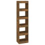 Shelving / room divider in smoked oak color 40x30x166 cm by , Bookcases and shelves - Ref: Foro24-813593, Price: 69,88 €, Dis...