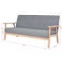 3-Sitzer-Sofa aus hellgrauem Stoff von , Sofas - Ref: Foro24-244650, Preis: 287,52 €, Rabatt: %