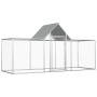 Galvanized steel chicken coop 3x1x1.5 m by vidaXL, Cages and habitats for small animals - Ref: Foro24-144559, Price: 191,25 €...