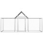 Galvanized steel chicken coop 3x1x1.5 m by vidaXL, Cages and habitats for small animals - Ref: Foro24-144559, Price: 183,99 €...