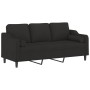 3-seater sofa with black fabric cushions, 180 cm by , Sofas - Ref: Foro24-3200857, Price: 304,30 €, Discount: %