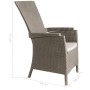 Keter Vermont 2-piece reclining garden chairs in cappuccino color by , Garden chairs - Ref: Foro24-276217, Price: 219,40 €, D...