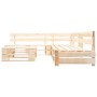 4-piece natural wood garden furniture set made of pallets by , Garden sets - Ref: Foro24-277486, Price: 219,01 €, Discount: %