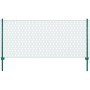 Wire mesh fence with steel posts 25x1 m green by vidaXL, fence panels - Ref: Foro24-144610, Price: 134,32 €, Discount: %