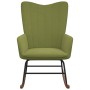 Silla mecedora de terciopelo verde claro de , Mecedoras - Ref: Foro24-327746, Precio: 111,13 €, Descuento: %