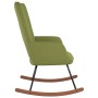 Silla mecedora de terciopelo verde claro de , Mecedoras - Ref: Foro24-327746, Precio: 111,13 €, Descuento: %