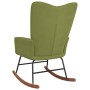 Silla mecedora de terciopelo verde claro de , Mecedoras - Ref: Foro24-327746, Precio: 111,13 €, Descuento: %