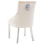 Dining chairs 2 units cream velvet by , dining chairs - Ref: Foro24-337028, Price: 337,13 €, Discount: %