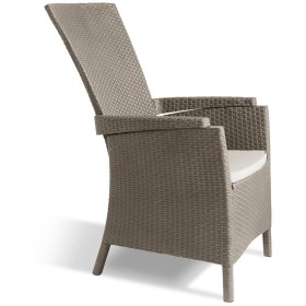 Keter Vermont Capuchino Reclining Garden Chair 238449 by , Garden chairs - Ref: Foro24-420019, Price: 112,61 €, Discount: %