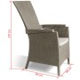 Keter Silla de jardín reclinable Vermont capuchino 238449 de , Sillas de jardín - Ref: Foro24-420019, Precio: 112,61 €, Descu...