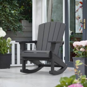 Keter Adirondack Troy rocking chair in graphite color by , Garden chairs - Ref: Foro24-441310, Price: 206,79 €, Discount: %