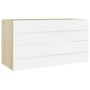 2-piece bathroom furniture set, white oak plywood by , Bathroom furniture - Ref: Foro24-804850, Price: 71,28 €, Discount: %