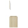 2-piece bathroom furniture set, white oak plywood by , Bathroom furniture - Ref: Foro24-804859, Price: 92,64 €, Discount: %