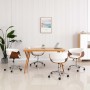 Swivel dining chairs 4 units white synthetic leather by , dining chairs - Ref: Foro24-3054876, Price: 574,86 €, Discount: %