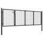 Anthracite grey steel garden gate 350x100 cm by vidaXL, garden gates - Ref: Foro24-144323, Price: 440,73 €, Discount: %