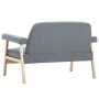 2 seater sofa light gray fabric by , Sofas - Ref: Foro24-246643, Price: 202,11 €, Discount: %