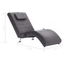 Massage-Chaiselongue mit grauem Kunstlederkissen von , Tagesbetten - Ref: Foro24-281288, Preis: 238,35 €, Rabatt: %