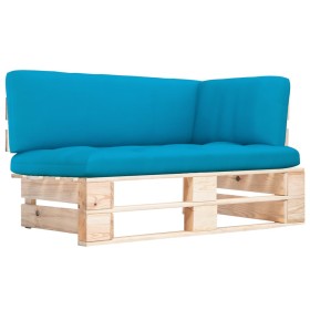 Corner pallet garden sofa made of impregnated pine wood by , Modular outdoor sofas - Ref: Foro24-3066605, Price: 98,99 €, Dis...